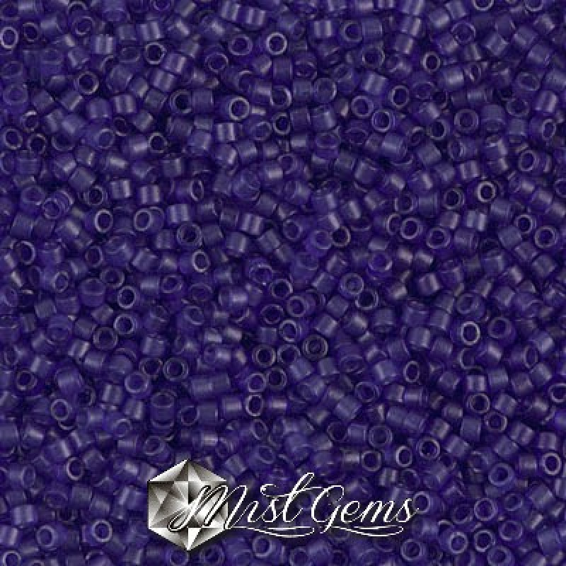 Delica 11/0 DB 0785 Dyed Transp Violet Matted