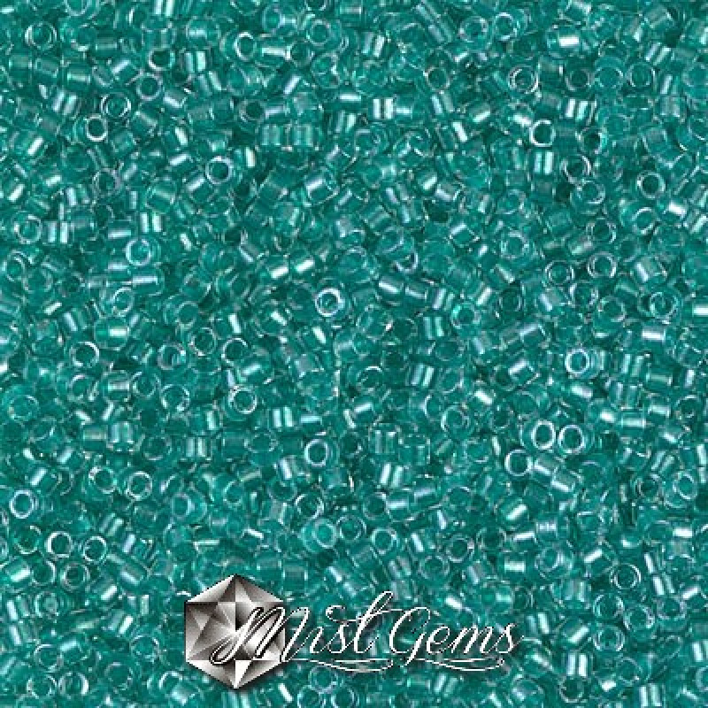Delica 11/0 DB 0904 Sparkling Aqua Green Lined Crystal