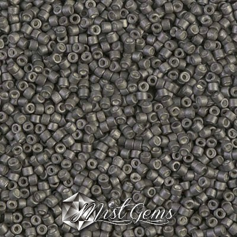 Delica 11/0 DB 1175 Galvanized Matted Graphite