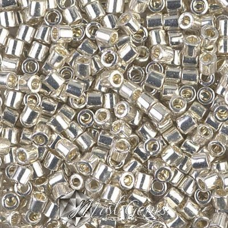 Delica 8/0 DBL 0035 Galvanized Silver