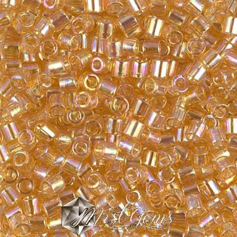 Delica 8/0 DBL 0100  Transparent Light Amber AB