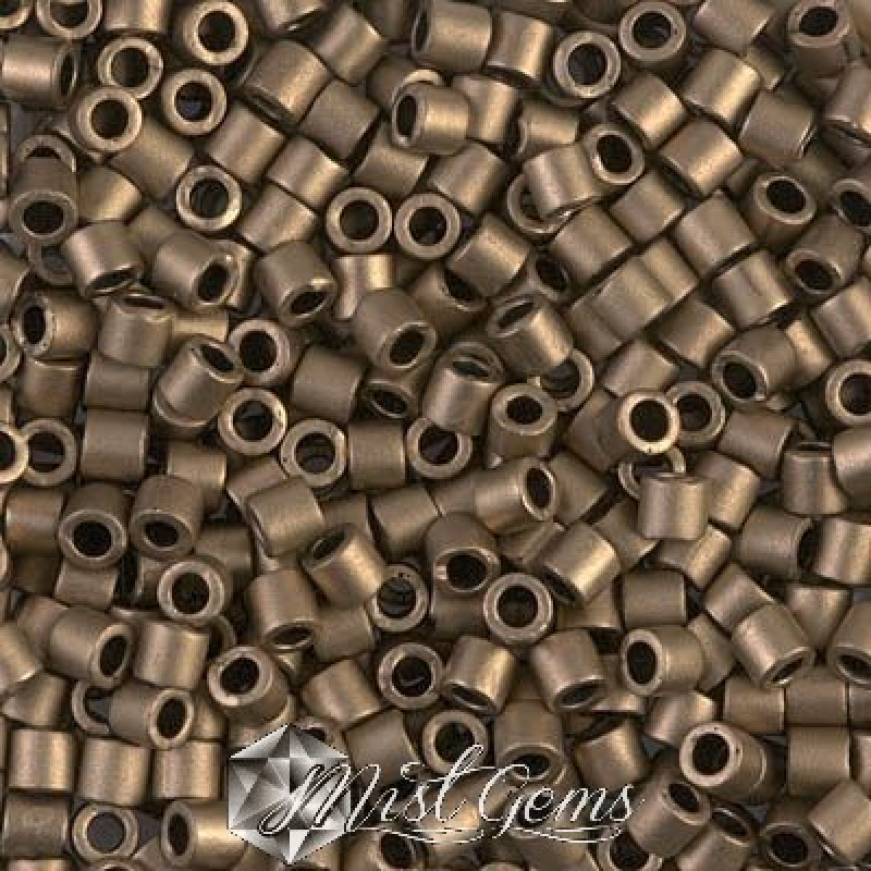 Delica 8/0 DBL 0322 Metallic Gold Matted