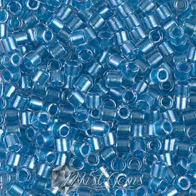 Delica 8/0 DBL 0905 Sparkling Aqua Lined Crystal