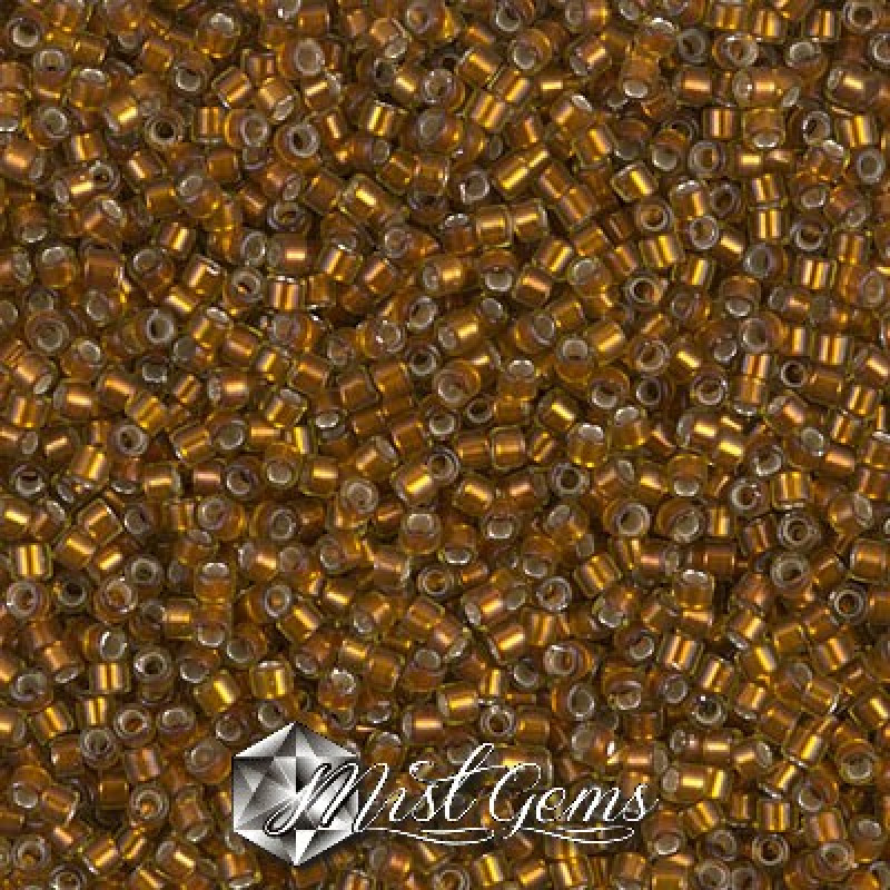 Delica 11/0 DB 1682 Silverlined Glazed Dark Honey