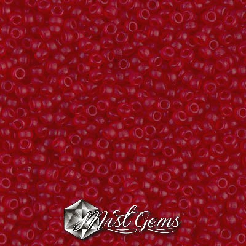 Miyuki Round Rocailles 11/0 RR-0141F  Transparant Matte Ruby