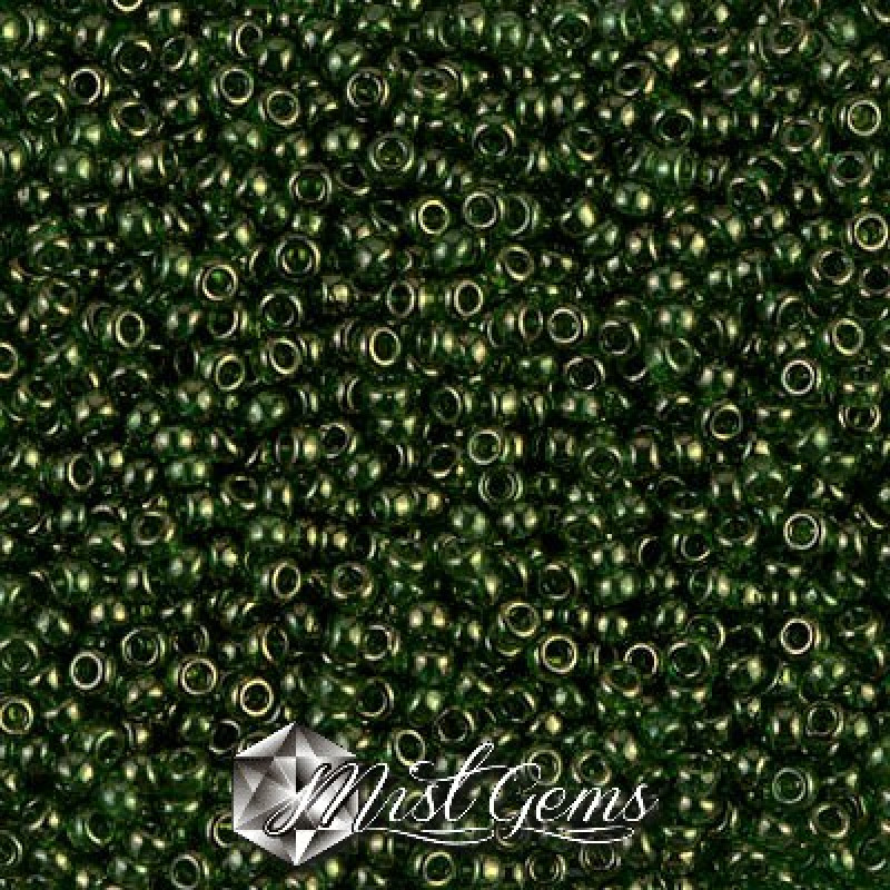 Miyuki Round Rocailles 11/0 RR-0306 Olive Green Gold Luster