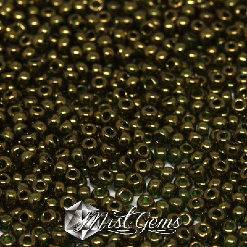 Miyuki Round Rocailles 11/0 RR-0307 Transparent Bronze Gold Lustre 