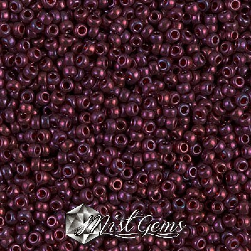 Miyuki Round Rocailles 11/0 RR-0313 Gold Luster Cranberry