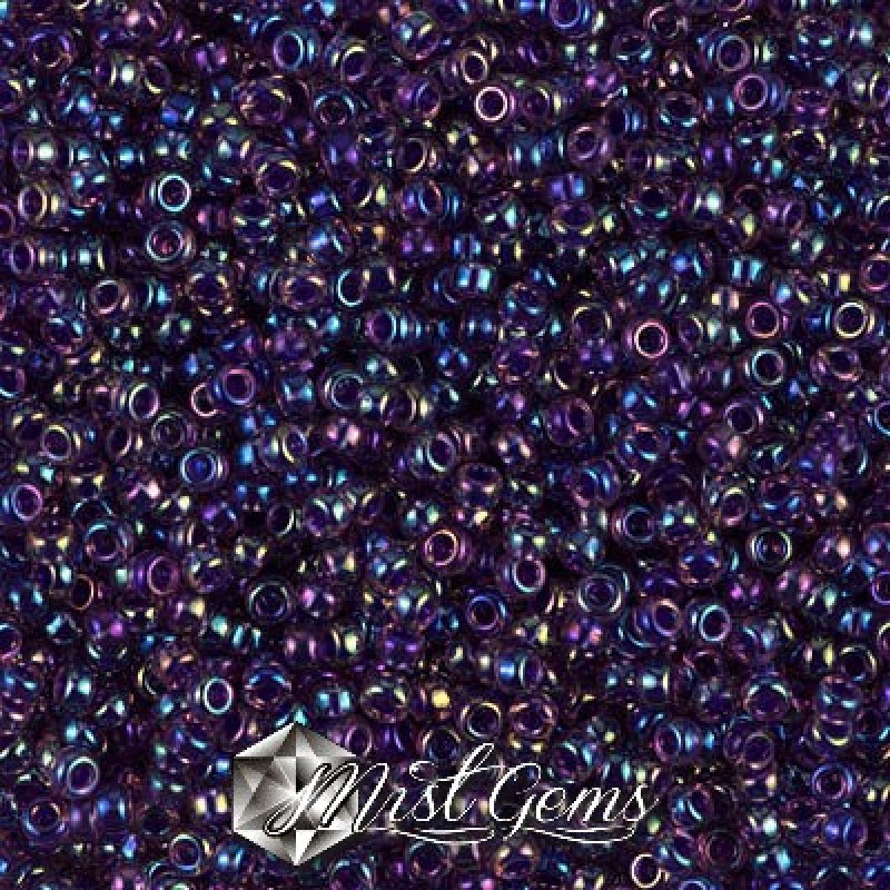 Miyuki Round Rocailles 11/0 RR-0356 Purple Lined Amethyst AB