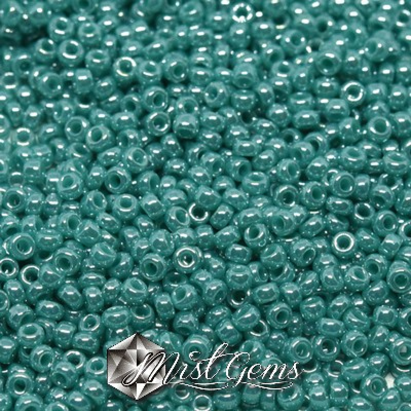 Miyuki Round Rocailles 11/0 RR-0435 Opaque Luster Green Turquoise