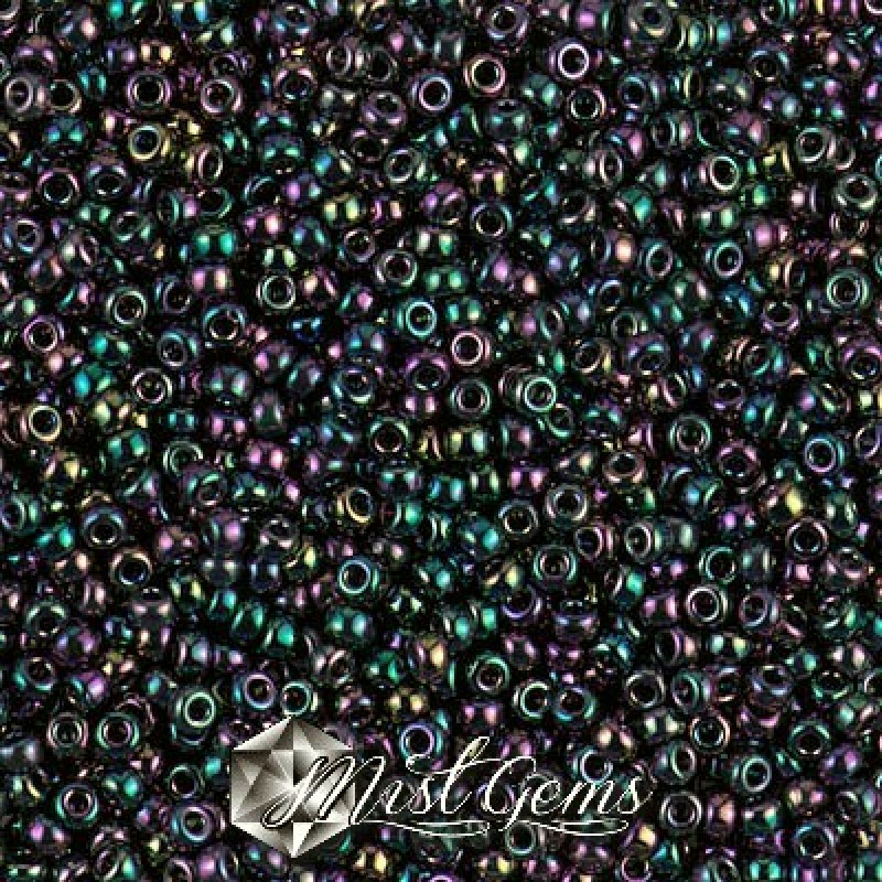 Miyuki Round Rocailles 11/0 RR-0455D Metallic Dark Variegated Iris