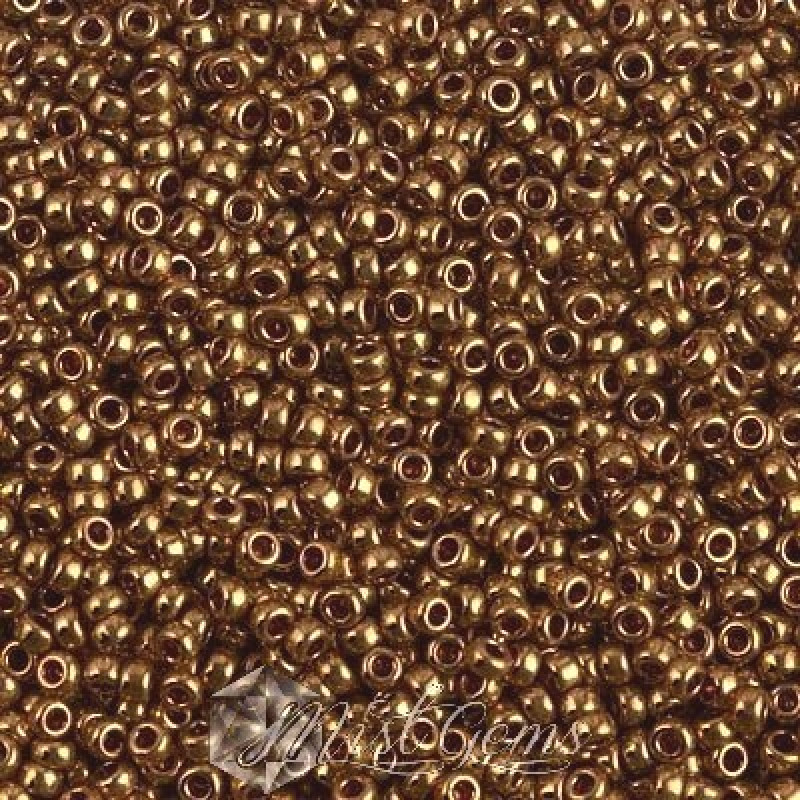 Miyuki Round Rocailles 11/0 RR-0457L Metallic Light Bronze