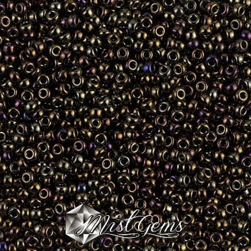 Miyuki Round Rocailles 11/0 RR-0458 Metallic Brown Iris