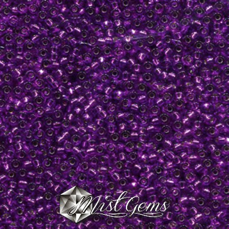 Miyuki Round Rocailles 11/0 RR-1344 Purple Silver Lined