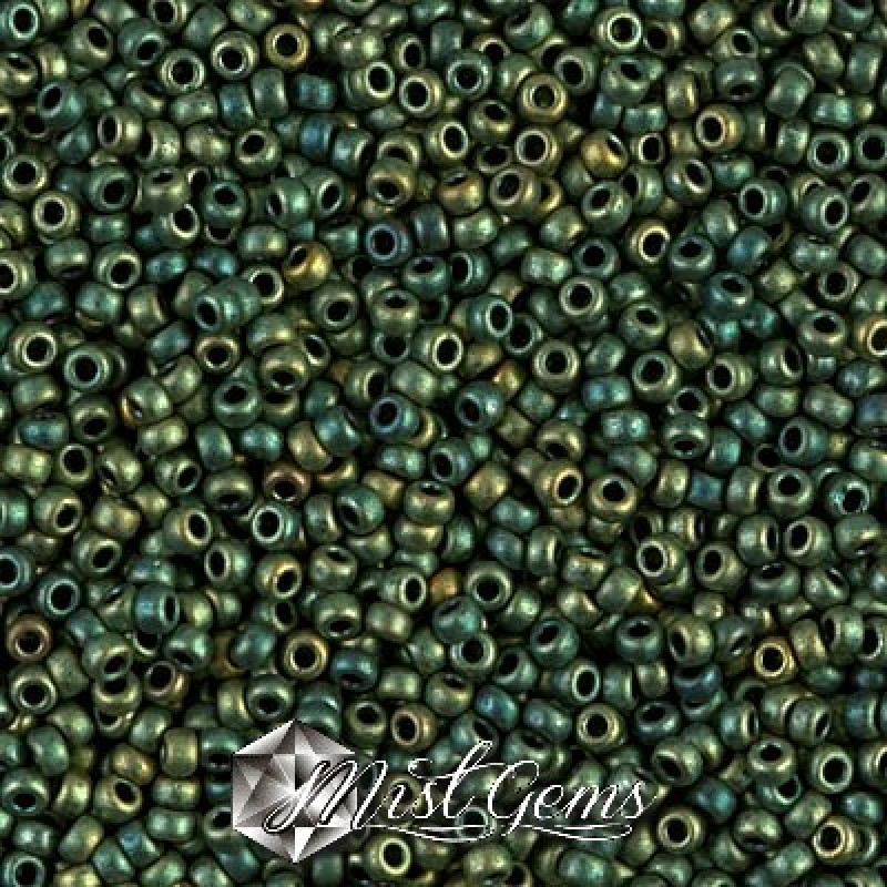 Miyuki Round Rocailles 11/0 RR-2008 Matte Metallic Patina Iris
