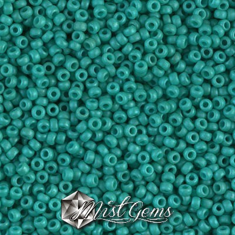 Miyuki Round Rocailles 11/0 RR-2029 Matte Opaque Turquoise Blue Luster