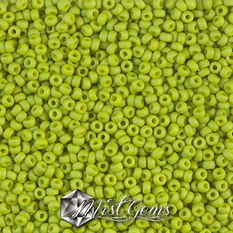 Miyuki Round Rocailles 11/0 RR-2316 Matted Opaque Lime