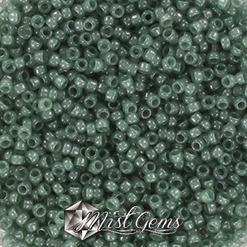 Miyuki Round Rocailles 11/0 RR-2376 Ceylon Translucent Eucalyptus