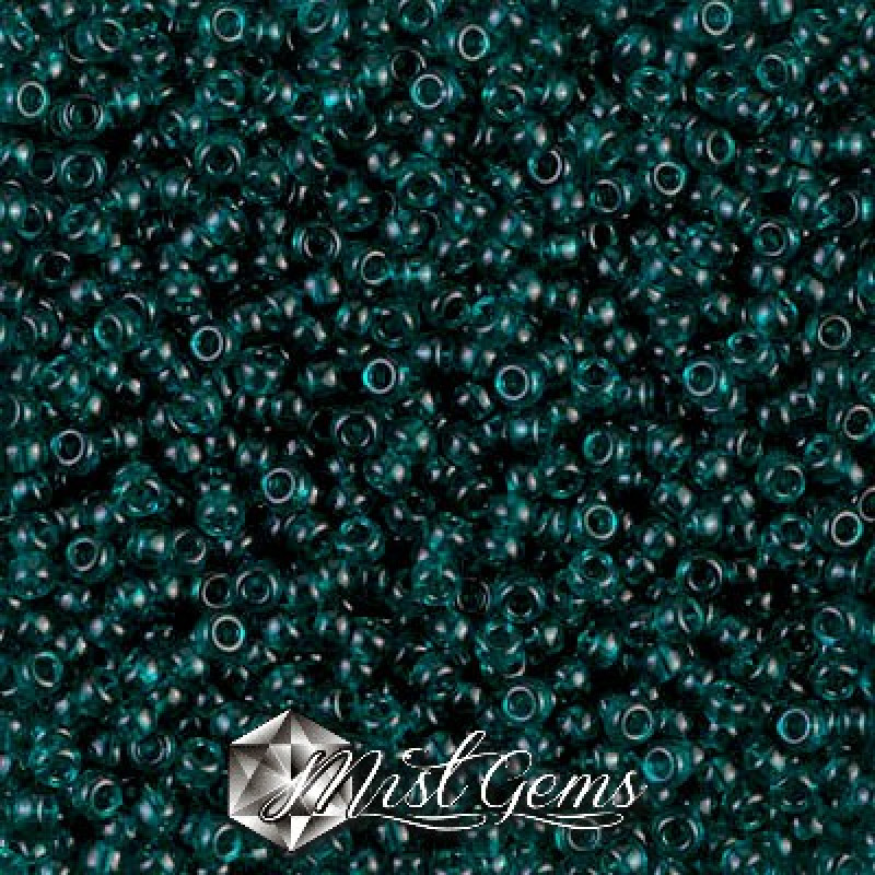 Miyuki Round Rocailles 11/0 RR-2406  Transparent Dark Teal