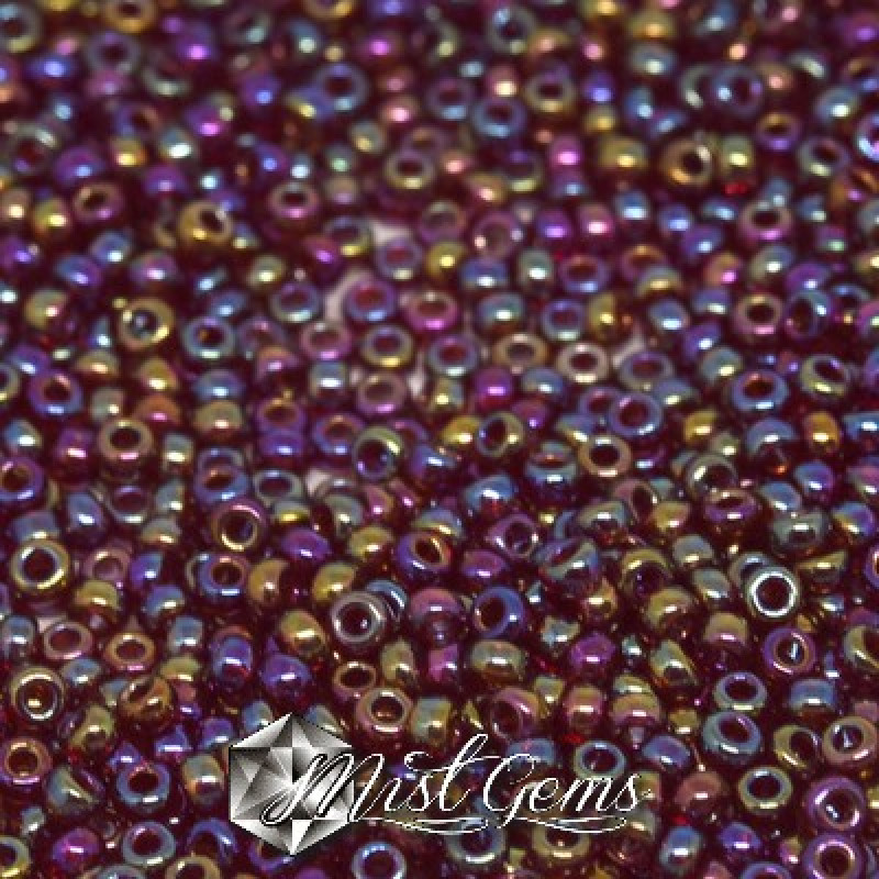 Miyuki Round Rocailles 11/0 RR-2461 Transparent Rainbow Siam