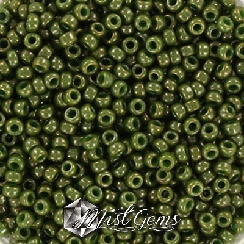 Miyuki Round Rocailles 11/0 RR-2539L  Opaque Luster Kaki