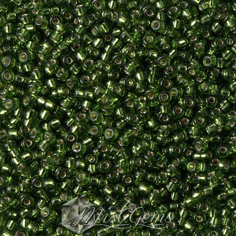 Miyuki Round Rocailles 11/0 RR-0026 Silver Lined Olive