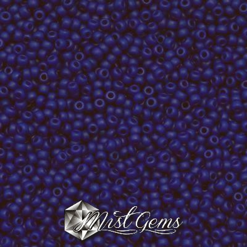Miyuki Round Rocailles 11/0 RR-0414F Matte Opaque Cobalt