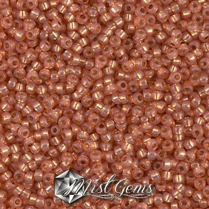 Miyuki Round Rocailles 11/0 RR-4233 Duracoat Silverlined Dyed Rose Gold
