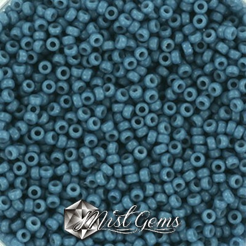 Miyuki Round Rocailles 11/0 RR-4485  Duracoat Opaque Juniper Berry