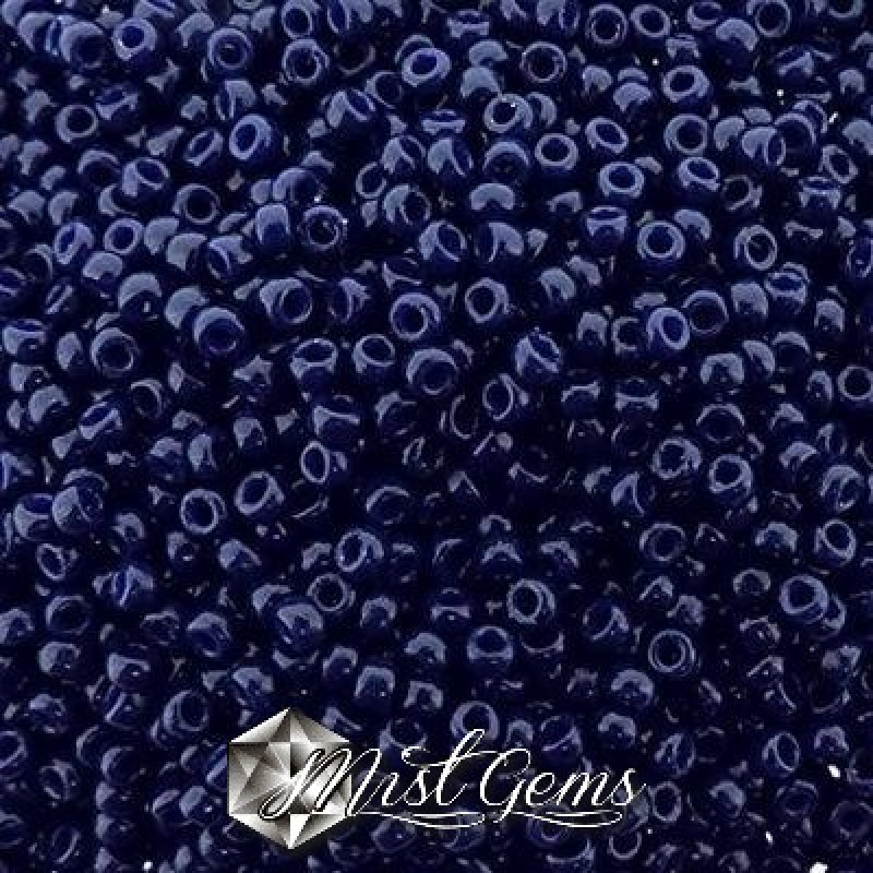 Miyuki Round Rocailles 11/0 RR-4494 Opaque Dyed Indigo Navy Blue