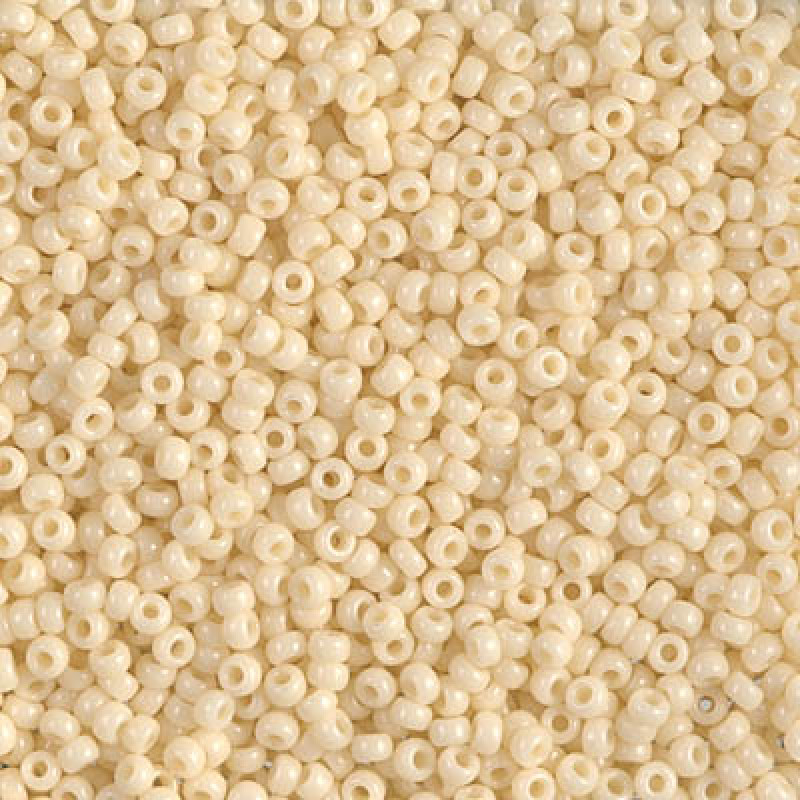 Miyuki Round Rocailles 11/0 RR-0492 Opaque Dark Cream
