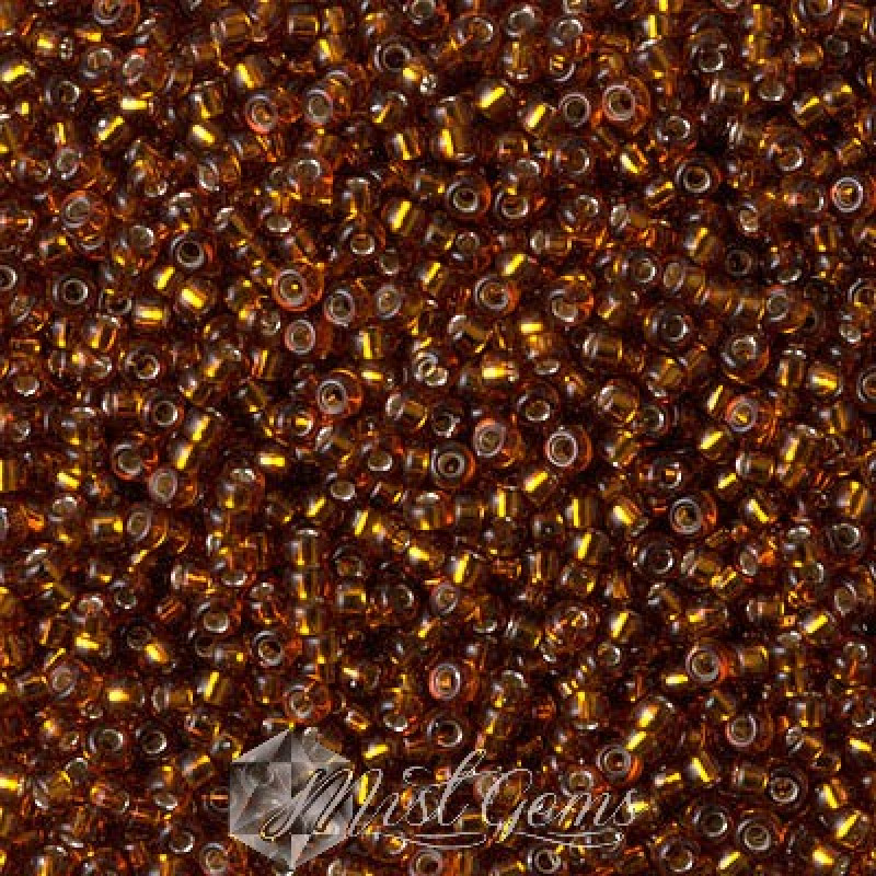 Miyuki Round Rocailles 11/0 RR-0005 Dark Topaz Silver Lined