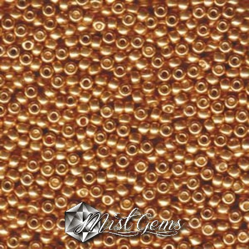 Miyuki Round Rocailles 11/0 RR-1053 Galvanized  Yellow Gold