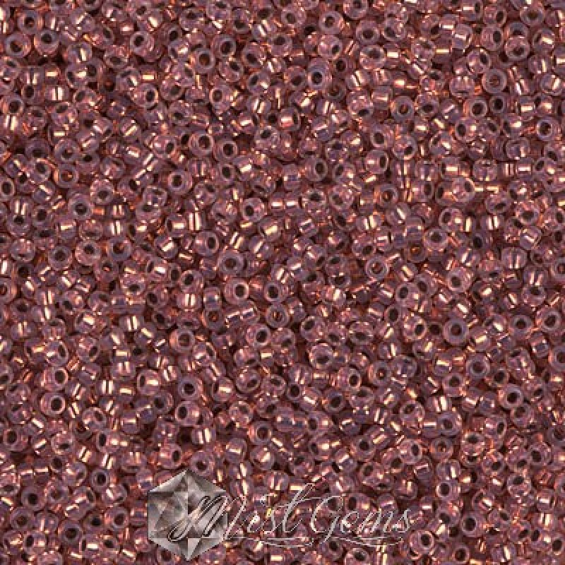 Miyuki Round Rocailles 198-15/0 RR 0198 Copper Lined White Opal