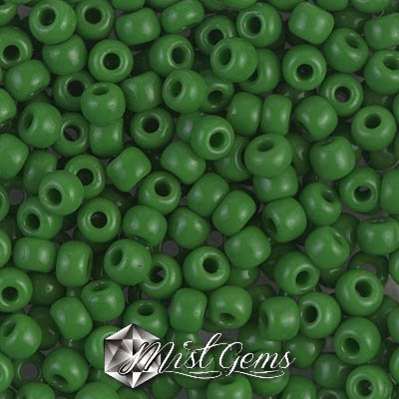 Miyuki Round Rocailles RR06/0-0411 Opaque Green