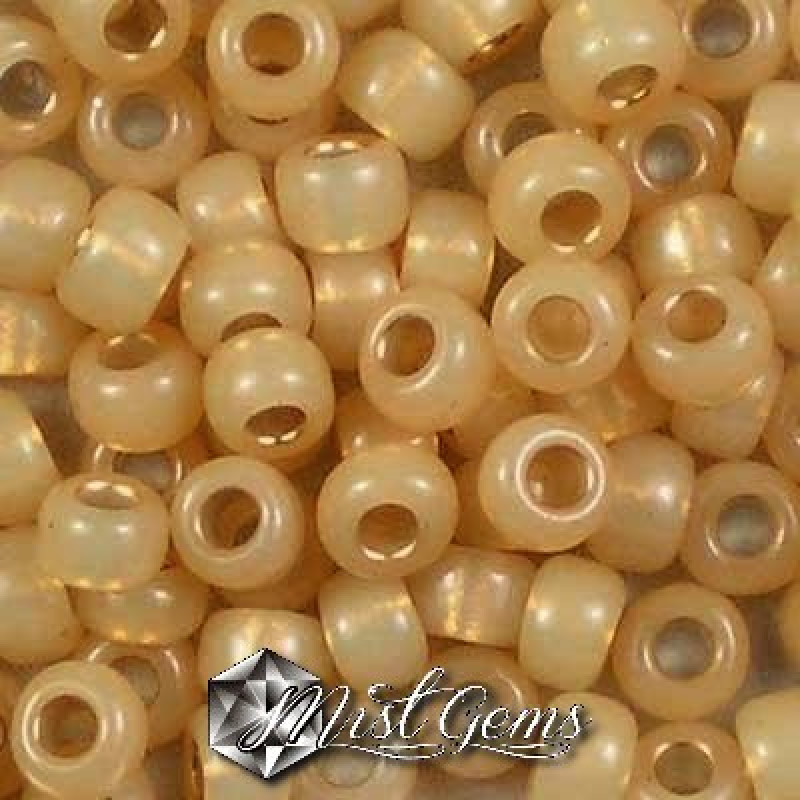 Miyuki Round Rocailles RR06/0-0578 Light Topaz Silver Lined Alabaster Dyed
