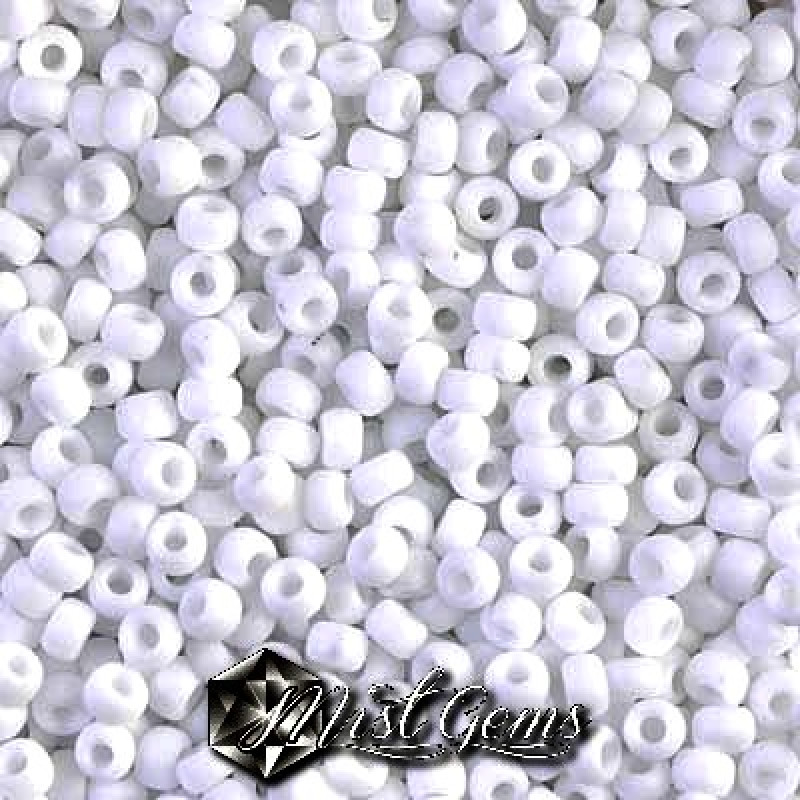 Miyuki Round Rocailles 8/0 RR 0402F Opaque Matte White
