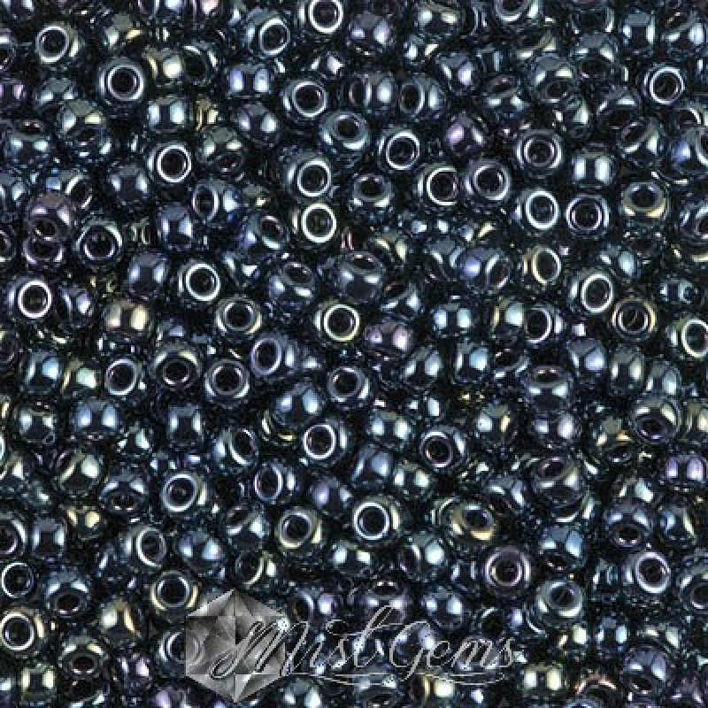 Miyuki Round Rocailles 8/0 RR 0456 Metallic Iris Gunmetal
