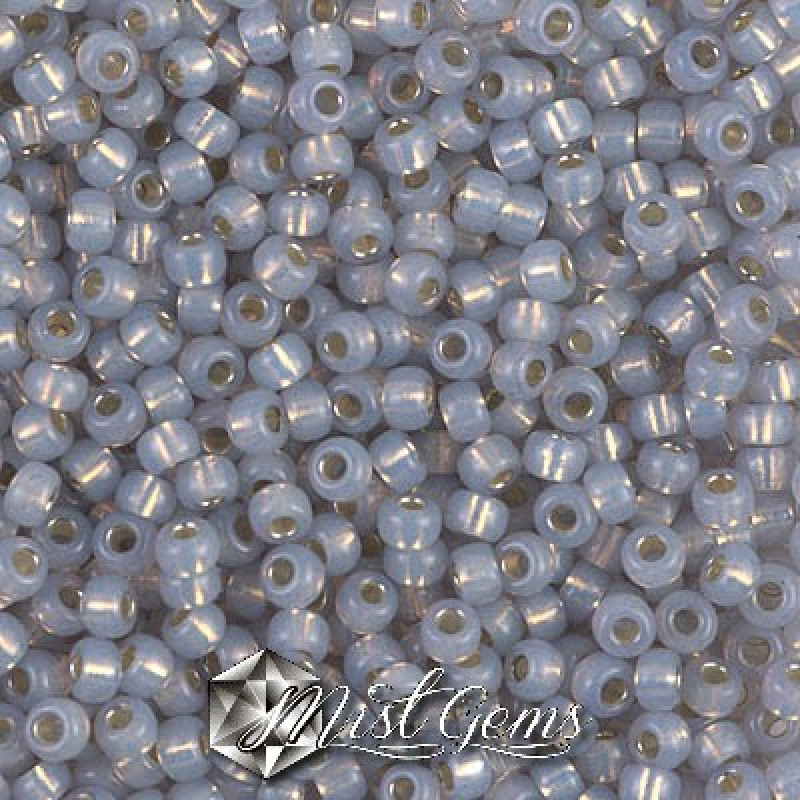 Miyuki Round Rocailles 8/0 RR 0576 Smoky Opal Silver Lined Alabaster