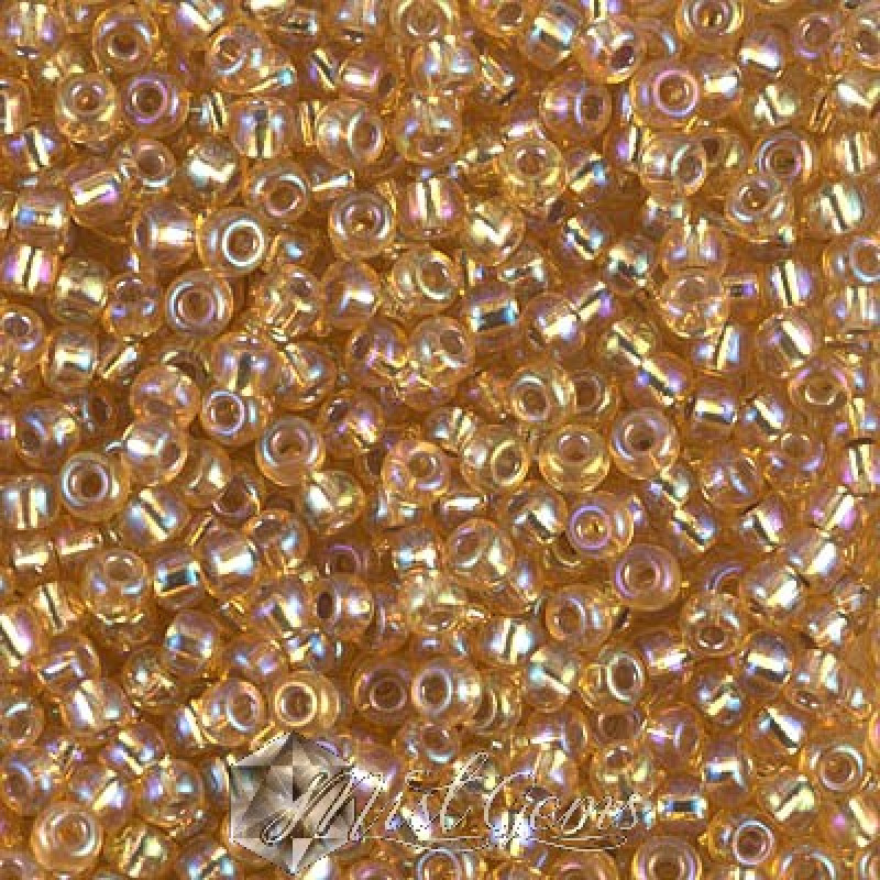 Miyuki Round Rocailles 8/0 RR 1003 Silver Lined Gold AB