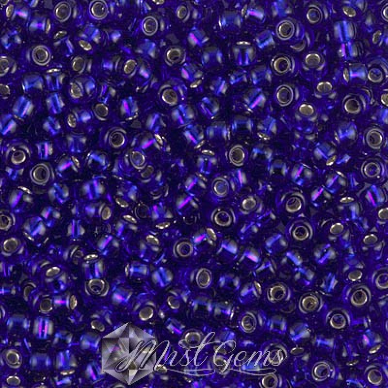 Miyuki Round Rocailles 8/0 RR 0020 Cobalt Silverlined