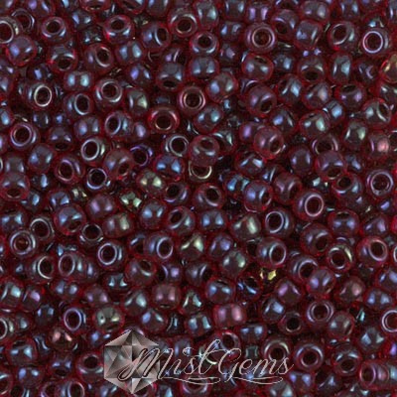 Miyuki Round Rocailles 8/0 RR 0367 Garnet Lined Ruby AB