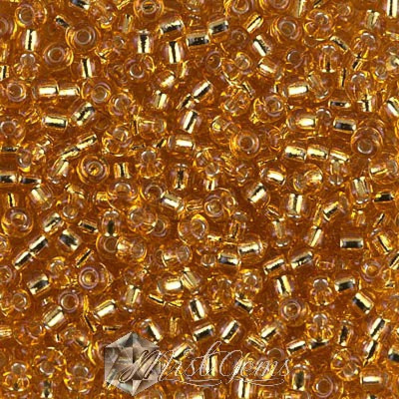 Miyuki Round Rocailles 8/0 RR 0004 Silverlined Dark Gold