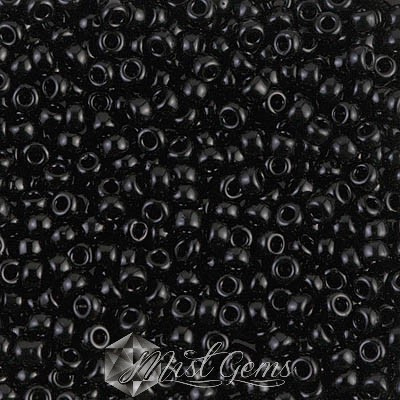 Miyuki Round Rocailles 8/0 RR 0401 Opaque Black