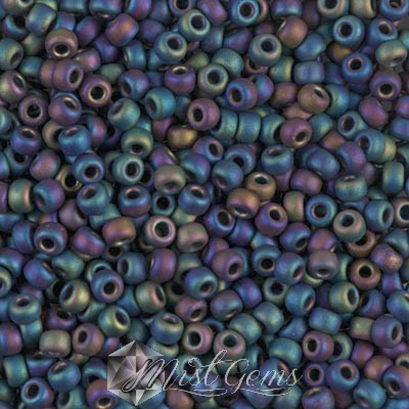 Miyuki Round Rocailles 8/0 RR 0401FR Matted Multi Iris