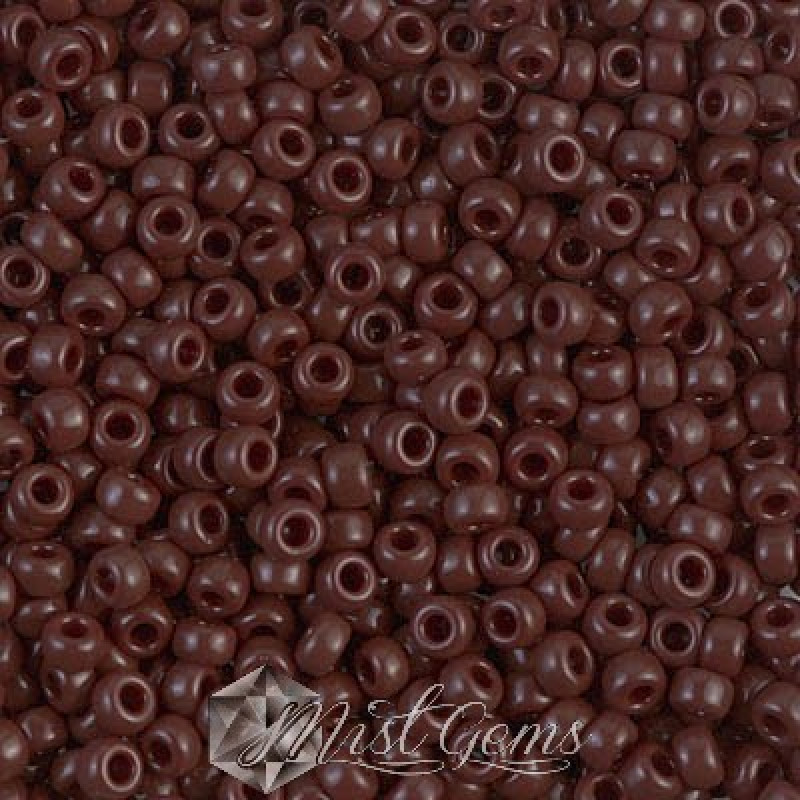 Miyuki Round Rocailles 8/0 RR 0409 Opaque Chocolate
