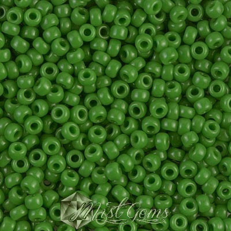 Miyuki Round Rocailles 8/0 RR 0411 Jade Opaque Green