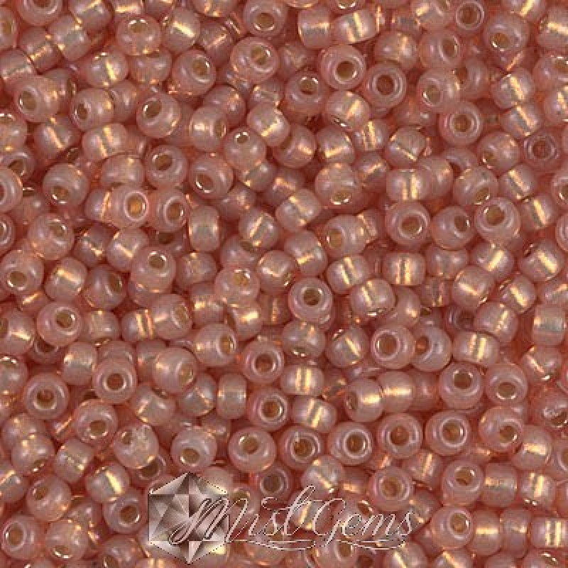 Miyuki Round Rocailles 8/0 RR 4243 Duracoat Silverlined Dyed Topaz Gold