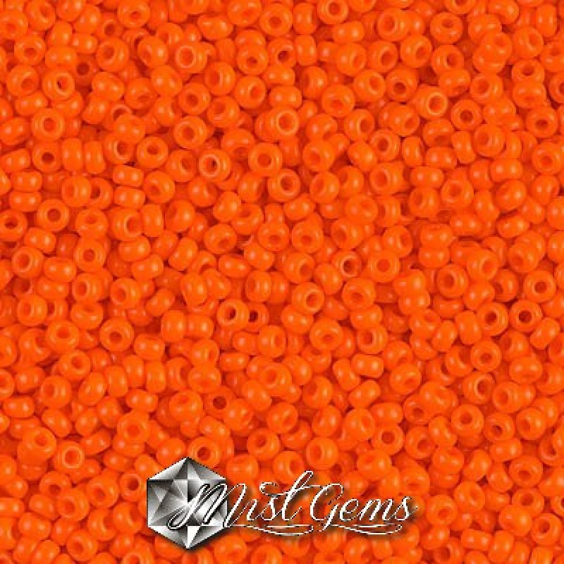 Miyuki Round Rocailles 11/0 RR-0406L  Opaque Light Orange