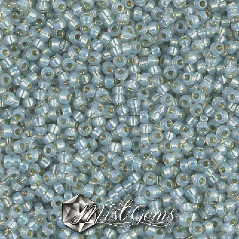 Miyuki Round Rocailles 11/0 RR-0576  Smoky Opal Silver Lined Alabaster